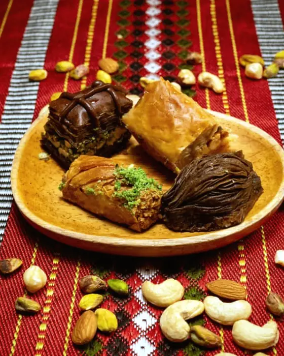Baklava with pistachio at Wadi Hana Elarabi, Johor Bahru